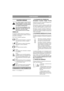 Page 6
PORTUGUESEPT
NOÇÕES GERAIS
Este símbolo significa AVISO. Poderão 
resultar ferimentos e/ou danos a pesso-
as e propriedade se as instruções não fo-
rem seguidas cuidadosamente.
Estas instruções de utilização e a bro-
chura anexa “INSTRUÇÕES DE SE-
GURANÇA” deverão ser lidas 
minuciosamente antes do arranque.
SÍMBOLOS
Os seguintes símbolos aparecem na máquina. A 
sua função é lembrar-lhe dos cuidados e atenções 
necessários na utilização.
Isto é o que os símbolos significam:Av i s o !
Leia o manual de...