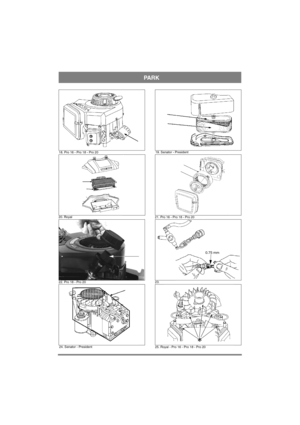 Page 6PARK
0.75 mm
18. Pro 16 - Pro 18 - Pro 2019. Senator - President
20. Royal
21. Pro 16 - Pro 18 - Pro 20
22. Pro 18 - Pro 2023.
24. Senator - President
25. Royal - Pro 16 - Pro 18 - Pro 20 