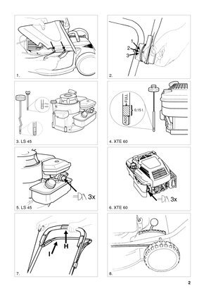 Page 22
SVENSKAS
STOP
ADD
FULL
FULL
ADD
3x
1.
7.8.
2.
4. XTE 60
6. XTE 60
3. LS 45
5. LS 45
31
2
0,15 l.
ADD
FULL
H
I 