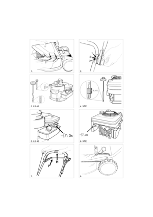 Page 2
SVENSKAS
STOP
3x
ADD
FULL
FULL
ADD
3x
1.
7. 8.
2.
4. XTE 
6. XTE 
3. LS 45
5. LS 45
3 1
2
0,15 l.
ADD FULL
H
I 