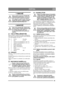Page 3333
ČEŠTINACS
1 OBECN Ě
Tento symbol znamená VÝSTRAHU. 
Nedodržení pokyn ů m ůže vést ke zra-
n ění osob nebo k poškození majetku.
Než zahájíte montáž, musíte si pozorn ě 
p řeč íst tyto pokyny a p řiložený leták 
„BEZPE ČNOSTNÍ POKYNY“.
2 MONTÁŽ
Tento stroj nepoužívejte, dokud nebu-
dou provedena všechna opat ření uvede-
ná v t ěchto pokynech, abyste se 
vyvarovali poran ění nebo poškození 
majetku.
2.1 VAK S P ŘÍSLUŠENSTVÍMStroj se dodává s plastovým vakem obsahujícím 
díly, které je nutno p řed...