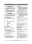 Page 1010
NORSKNO
Oversettelse av orginal bruksanvisning
1 GENERELT
Dette symbolet betyr ADVARSEL. Hvis 
du ikke følger instruksjonene nøye, kan 
det føre til personskade og/eller materi-
ell skade.
Før monteringen begynner må denne 
bruksanvisningen og den medfølgende 
trykksaken SIKKERHETSFOR-
SKRIFTER leses nøye.
2 MONTERING
Maskinen må ikke tas i bruk før alle til-
tak i denne anvisningen er utført. Dette 
for å unngå skade på personer og eien-
dom.
2.1 TILBEHØRSPOSEMed maskinen følger det en plastpose med...