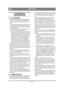 Page 1818
DEUTSCHDE
Übersetzter Text
1 SICHERHEITS-
VORSCHRIFTEN
1.1 ALLGEMEINES• Lesen Sie die Anweisungen sorgfältig durch. Machen Sie sich mit allen Bedienelementen 
und der korrekten Benutzung des Geräts ver-
traut.
• Vor der Benutzung des Ge räts müssen alle Fah-
rer eine praktische Ausbildung in der Bedie-
nung des Geräts erhalten.  Besonders wichtig ist 
hierbei Folgendes:
•• Die Bedienung eines Aufsitzmähers erfor-
dert Vorsicht und Konzentration.
•• Wenn ein Aufsitzmäher an einem Abhang  ins Rutschen...