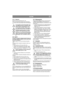 Page 77
SUOMIFI
2.4.3 Asennus
Käytä ruuveja ja muttereita (4:C, D). 
Kytke ensin punainen kaapeli akun plusnapaan 
(+). Kytke sitten musta kaapeli akun miinusnapaan 
(–).
Jos kaapelit irrotetaan/kytketään vää-
rässä järjestyksessä, on olemassa oiko-
sulun ja akun vaurioitumisen vaara.
Jos kaapelit kytketään vääriin napoi-
hin, generaattori ja akku vaurioituvat.
Kiinnitä kaapelit kunnolla. Irralliset 
kaapelit voivat aiheuttaa palovaaran.
Moottoria ei saa koskaan käyttää ilman 
akkua. Generaattori ja koneen...