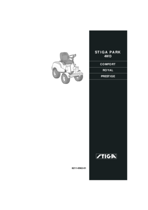 Page 1STIGA PARK
4WD
COMFORTROYAL
PRESTIGE
8211-0562-01 
