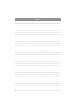 Page 30NOTES
30
....................................................................................................................................................................
....................................................................................................................................................................
.......................................................................................................................................................................