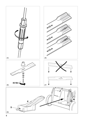 Page 55
SVENSKA S
26.
24.
27.
45 Nm
25.
28.
P
S 