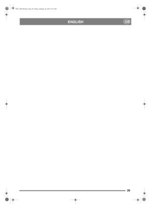 Page 2929
ENGLISHGB
8211-7004-00.book  Page 29  Friday, February 26, 2010  9:47 AM 