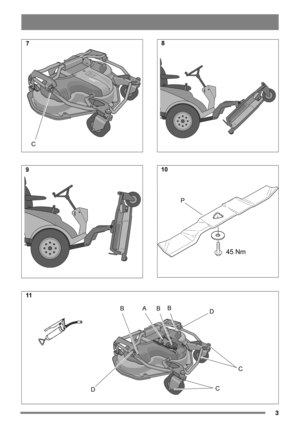 Page 33
C
AC
B
D B
B
D
C
45 Nm
P
7
9 11 8
10 