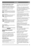 Page 3535
РУССКИЙRU
ПРЕДУПРЕЖДАЮЩИЕ ЗНАКИ
На машине имеются описанные ниже 
предупреждающие знаки, напоминающие о 
необходимости осторожного и внимательного 
обращения с машиной при эксплуатации.
Назначение предупреждающих знаков:
Внимание!
До начала эксплуатации внимательно 
изучите руководство по эксплуатации и 
инструкцию по технике безопасно сти.
Внимание!
Во время работы машины запрещается 
прикасаться руками и ногами к 
деталям, расположенным под 
крышкой.
Внимание!
Внимательно следите за тем, чтобы под...