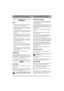 Page 1919
DANSKDK
MONTAGE
BEN
1. Stil motorhuset med bunden i vejret. Sæt skrue-
rne i fra maskinens underside (fig. 1).
2. Benstativerne er forskellige til hhv. højre og 
venstre side. Kontrollér, at benene monteres, så 
de vinkles udad (fig. 2).
3. Montér benene på maskinen med spændeskiver 
og møtrikker (fig. 3). Spænd ikke møtrikkerne 
fast endnu.
4. Delene på hjulakslen leveres monteret. Løsn 
møtrikker, hjulrør og to spændeskiver på hver 
side. Montér hjulakslen mellem benstativerne 
(fig. 4).
5. Montér...