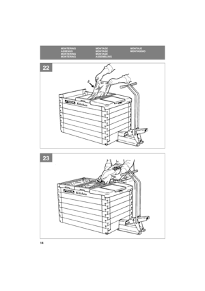 Page 1414
SE
MONTERING MONTAGE MONTAJE
ASSENUS MONTAGE MONTAGGIO
MONTERING MONTAGE
MONTERING ASSEMBLING
23
J
22 