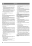 Page 6060
DEUTCHDE
9. Schieben Sie die Achsen aus dem Differential und entne-
hmen Sie dieses.
10. Überprüfen Sie die Ketten. Ersetzen Sie sie bei Bedarf. 
Die Ketten dürfen nicht geschmiert werden. Sie sind 
werkseitig geschmiert. Überschüssiges Schmierfett kann 
die Reibung beeinträchtigen, wenn es auf die Reib-
scheibe bzw. das Reibrad gelangt.
11. Vergewissern Sie sich, dass keine Störgeräusche oder ein 
ungleich verteilter Widerstand bei der Rotation in den La-
gern vorliegt. Ersetzen Sie die Lager bei...