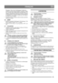 Page 3939
FRANÇAISFR
Remarque : Pour éviter d’endommager le démarreur, 
maintenir le bouton enfoncé pendant 5 secondes, et atten-
dre 5 secondes entre chaque tentative de démarrage. Si le 
moteur n’a pas démarré au bout de 10 tentatives, le laisser 
refroidir pendant au moins 40 minutes avant de tenter de 
le redémarrer. S’il ne démarre toujours pas, faire appel à 
un centre de service agréé.
7.  Une fois le moteur en marche, mettre le starter en position 
totalement ouverte. 
5.6 ARRÊT 
1.  Relâcher la poignée...