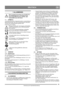 Page 1919
DEUTSCHDE
Übersetzung der Originalbetriebsanleitung
1 ALLGEMEINES
Dieses Symbol kennzeichnet eine WARNUNG. 
Ein Nichtbefolgen der Anweisungen kann 
schwerwiegende Personen- und bzw. oder 
Sachschäden nach sich ziehen.
1.1 SYMBOLE
An der Maschine gibt es folgende Symbole, um den Bediener 
darauf hinzuweisen, dass bei der Benutzung der Maschine 
Vorsicht und Aufmerksamkeit geboten sind. 
Bedeutung der Symbole: Warnung: Werden die Anweisungen nicht befolgt, 
besteht Lebensgefahr und ein Maschinendefekt...