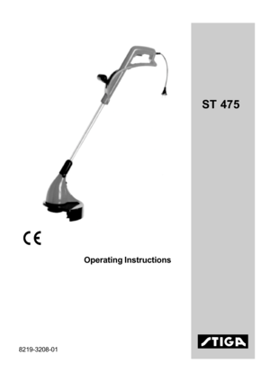 Page 1
8219-3208-01
ST 475
B
Operating Instructions ł 