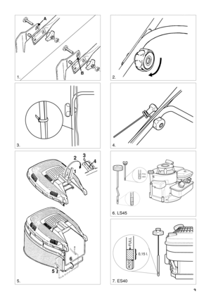 Page 23
SVENSKAS
2.
3.4. A
B
1.
5.
1 23
4
56
ADD
FULL
FULL
ADD
6. LS45
0,15 l.
ADD
FULL
7. ES40 