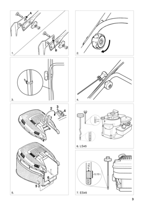 Page 23
SVENSKAS
2.
3.4. A
B
1.
5.
1 23
4
56
ADD
FULL
FULL
ADD
6. LS45
0,15 l.
ADD
FULL
7. ES45 