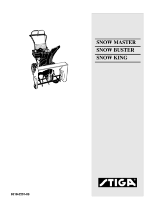 Page 1
DEUTSCHD
SNOW MASTER
SNOW BUSTER
SNOW KING
8218-2201-09 