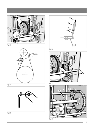 Page 77
11
7
16
16
1920
Fig. 23
3 mm
Fig. 24
Fig. 25
11
12
15
“A”
4
Fig. 28
Fig. 27
Fig. 26 