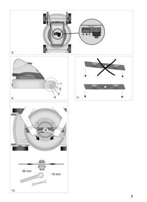 Page 33
SVENSKAS
31
2
4
10.
9.
36 mm
19 mm
11 . 8. 
