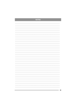 Page 69NOTES
69
....................................................................................................................................................................
....................................................................................................................................................................
.......................................................................................................................................................................