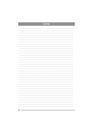 Page 70NOTES
70
....................................................................................................................................................................
....................................................................................................................................................................
.......................................................................................................................................................................