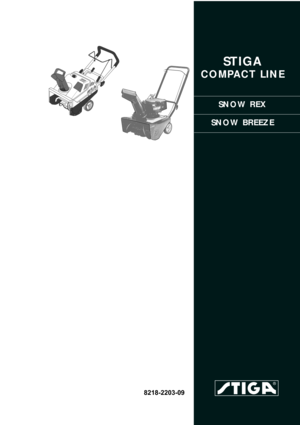 Page 1
STIGA 
COMPACT LINE
SNOW REX
SNOW BREEZE
8218-2203-09 