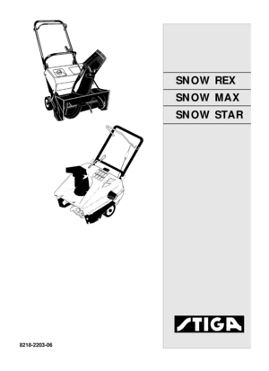 Page 1DEUTSCHD
SNOW REX
SNOW MAX
SNOW STAR
8218-2203-06 