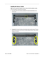 Page 139 iMac (17-inch Flat Panel)  Upgrades - 5
 Memory, SO-DIMM
Installing the Memory Module
Note: If you are replacing a defective memory module, rather than adding a module, 
remove the defective module before proceeding.
1. Line up the notch on the memory module with the notch (circled below) on the 
memory slot.
2.  Important: Do not push the clips (circled below) when inserting memory. They are 
used to remove memory from the slot, not when inserting memory. These clips are 
fragile and can break. 