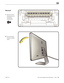 Page 79LED Cinema Display (24-inch) Take Apart — Stand 79 2010-11-25
Removal
1 
Remove 8 screws 
along back row of 
mechanism: 
T10, 922-8749
2 Tilt rear housing 
forward to release 
stand.  