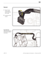 Page 83LED Cinema Display (27-inch) Take Apart — DC Power Cable 83 2010-11-18
Removal
1 
Remove “H” tape 
securing cable to 
pressure wall above 
power supply.
2 Lift cable out of rear 
housing.
Reassembly Note:
Cable routes through long 
flat black plastic guide in 
rear housing.  