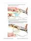 Page 161
iBook G4 (12-inch Mid 2005) Take Apart - 160
 AirPort Extreme/Bluetooth Antenna Cables 2. Remove the spiral tube, if provided, by unwrapping it from the cable bundle.
Note:  Not all models include the spiral tube.
3. Peel away the tape that binds the antenna cables to the inverter cable. Remove the  gray and black antenna cables from the tape.
Important:  Note how the individual cables overlap where they exit the display: gra\
y 
antenna cable crosses over black antenna cable; black antenna cable thre\...