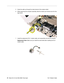 Page 68
67 - iBook G4 (12-inch Mid 2005) Take Apart
 RJ11 Modem Cable
5. Guide the cable up through the metal channel of the modem shield.
6. While supporting the computer assembly, slide the modem port forward and off of the 
logic board. 
7. Install the replacement RJ11 modem cable, and reassemble and test the computer. Replacement Note:  Make sure you install the small shield after installing the RJ11 
modem cable. 