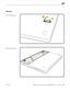 Page 114MacBook (13-inch, Aluminum, Late 2008) Take Apart — Access Door 114 2010-06-15
Removal
1 Press locking lever.
2 Lift off access door.  