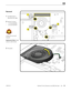 Page 175MacBook (13-inch, Aluminum, Late 2008) Take Apart — Fan 175 2010-06-15
Removal
1 Use black stick to 
disconnect fan cable.
2 Remove 3 screws:
• 1 (7-mm) 922-8645
• 2 (5-mm) 922-8644
Caution: Do not touch 
heatsink:
Replacement Note: Install 
screws in order shown.
3 Tilt up fan.  