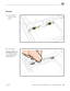 Page 133MacBook Pro (15-inch, Mid 2009) Take Apart — Hard Drive and Bracket 133 2010-12-15
Removal
1 Loosen 2 captive 
screws to remove 
bracket. 
2 Lift out bracket.
Replacement Note: Make 
sure 2 rubber grommets 
are included in bracket 
before installing it.  