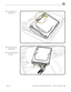 Page 134MacBook Pro (15-inch, Mid 2009) Take Apart — Hard Drive and Bracket 134 2010-12-15
3 Use pull tab to tilt 
hard drive out. 
 
4 Hold hard drive by 
the sides only.
5 Disconnect hard drive 
connector.   