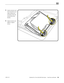 Page 128MacBook Pro (15-inch, Mid 2010) Take Apart — Hard Drive and Bracket 128 2010-12-15
3 Attach connector and 
insert hard drive at an 
angle making sure 
mounting screws are 
inserted into front 
bracket.
4 Replace bracket and 
tighten 2 captive 
screws.  