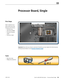 Page 196Mac Pro (Mid 2010) Take Apart — Processor Board, Single 196 2010-12-06
First Steps
Open computer, lay it 
down with access side 
facing up, and remove:
• Processor tray
• All memory DIMMs
• Processor heatsink, 
single 
• Processor, single 
Tools
• ESD wrist strap
• Phillips #2 screwdriver
Processor Board, Single
Important: Every time you remove a processor heatsink, you must replace the thermal grease 
on the processor below it. See “Processor Heatsink, Single.”  