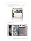 Page 48
Power Mac G5 (Late 2005) Take Apart — Graphics Card/PCI Express Card 4
To remove the Quadro FX 4500 cable, do the following:
Remove the Quadro FX 4500 card from the enclosure (refer to preceding steps).
Locate the PCI card guide. 
Remove the two screws that mount the PCI card guide to the logic board.
Slide the card guide up to release the two latches from the PCI divider, and remove the card 
guide from the enclosure. 
1.
2.
3.
4. 