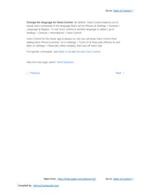 Page 106Go to:  Table of Content ^
Taken from :  http://help.apple.com/iphone/10/ Go to:  Table of Content ^
Compiled by :  iphone7userguide.com  