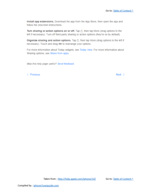 Page 125Go to:  Table of Content ^
Taken from :  http://help.apple.com/iphone/10/ Go to:  Table of Content ^
Compiled by :  iphone7userguide.com  