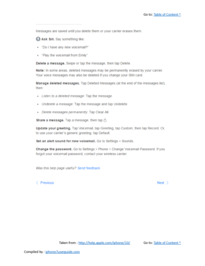 Page 148Go to:  Table of Content ^
Taken from :  http://help.apple.com/iphone/10/ Go to:  Table of Content ^
Compiled by :  iphone7userguide.com  