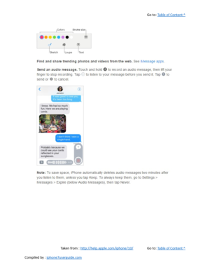 Page 175Go to:  Table of Content ^
Taken from :  http://help.apple.com/iphone/10/ Go to:  Table of Content ^
Compiled by :  iphone7userguide.com  