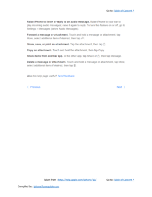 Page 176Go to:  Table of Content ^
Taken from :  http://help.apple.com/iphone/10/ Go to:  Table of Content ^
Compiled by :  iphone7userguide.com  