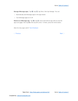 Page 182Go to:  Table of Content ^
Taken from :  http://help.apple.com/iphone/10/ Go to:  Table of Content ^
Compiled by :  iphone7userguide.com  