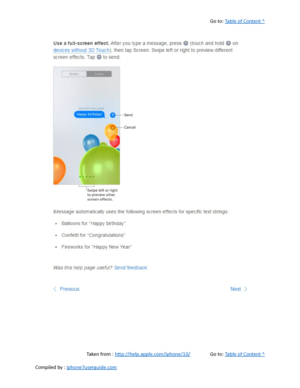 Page 184Go to:  Table of Content ^
Taken from :  http://help.apple.com/iphone/10/ Go to:  Table of Content ^
Compiled by :  iphone7userguide.com  
