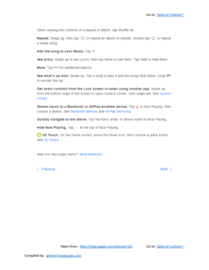 Page 199Go to:  Table of Content ^
Taken from :  http://help.apple.com/iphone/10/ Go to:  Table of Content ^
Compiled by :  iphone7userguide.com  