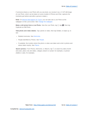 Page 233Go to:  Table of Content ^
Taken from :  http://help.apple.com/iphone/10/ Go to:  Table of Content ^
Compiled by :  iphone7userguide.com  